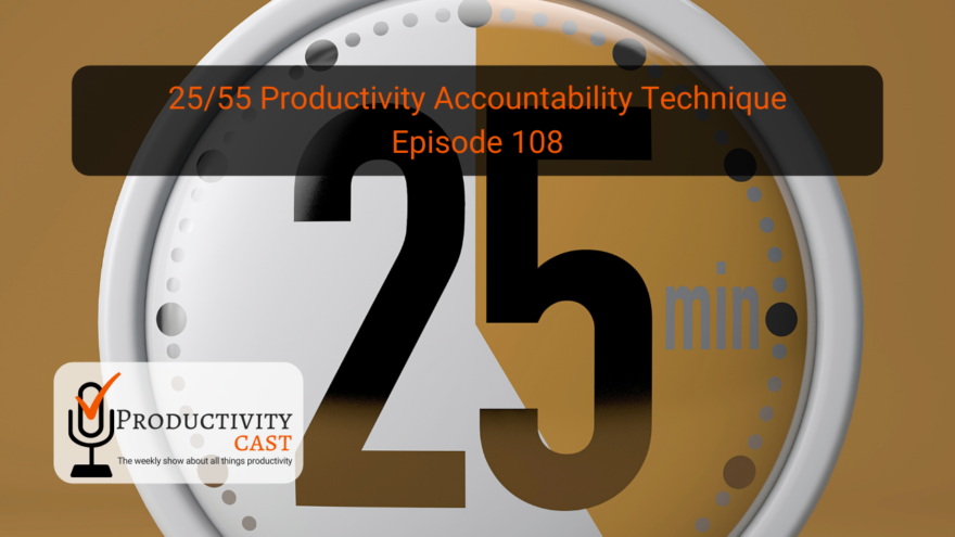 25/55 Productivity Accountability Technique